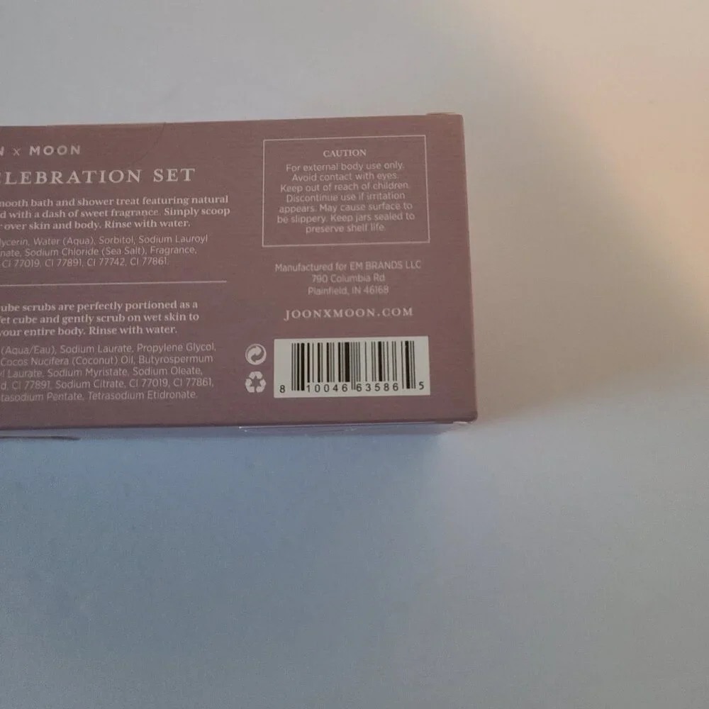 JOON X MOON WHIPPED SOAP & SUGAR CUBE GIFT SET-LAVENDER 2PC/ NEW IN BOX